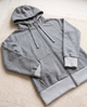 Maiwenn | Women's Zip-Front Pet Carrier Hoodie with Side Entry Pouch - Gray