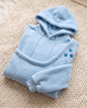 Noemie | Women's Fleece Sling Pet Carrier Hoodie with Front Pocket - Blue