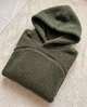 Fleurine | Women's Lamb Velvet Pet Carrier Hoodie with Zip Pouch - Army Green