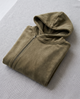 Fleurine | Women's Lamb Velvet Pet Carrier Hoodie with Zip Pouch - Khaki