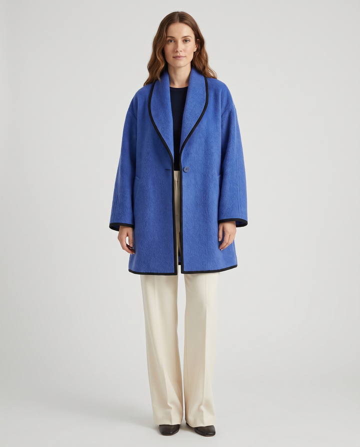 Frederique | Women's Oversized Wool Blazer - front view