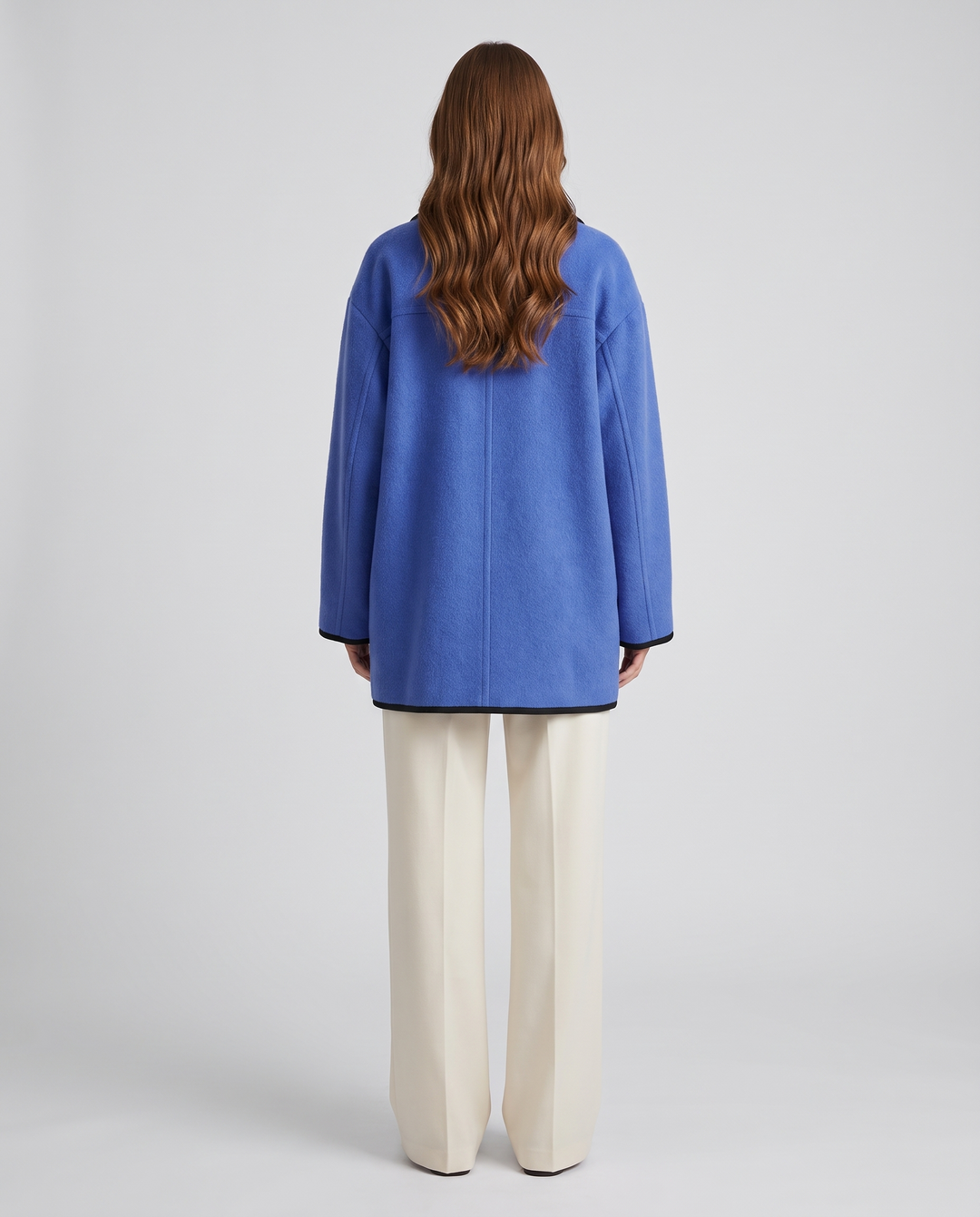 Frederique | Women's Oversized Wool Blazer - back view