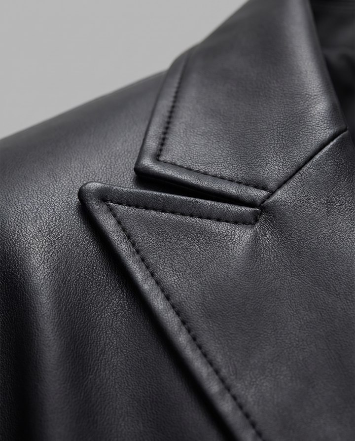 Enid | Women’s Blazer with Notched Lapel and Front Fastening - fabric detail