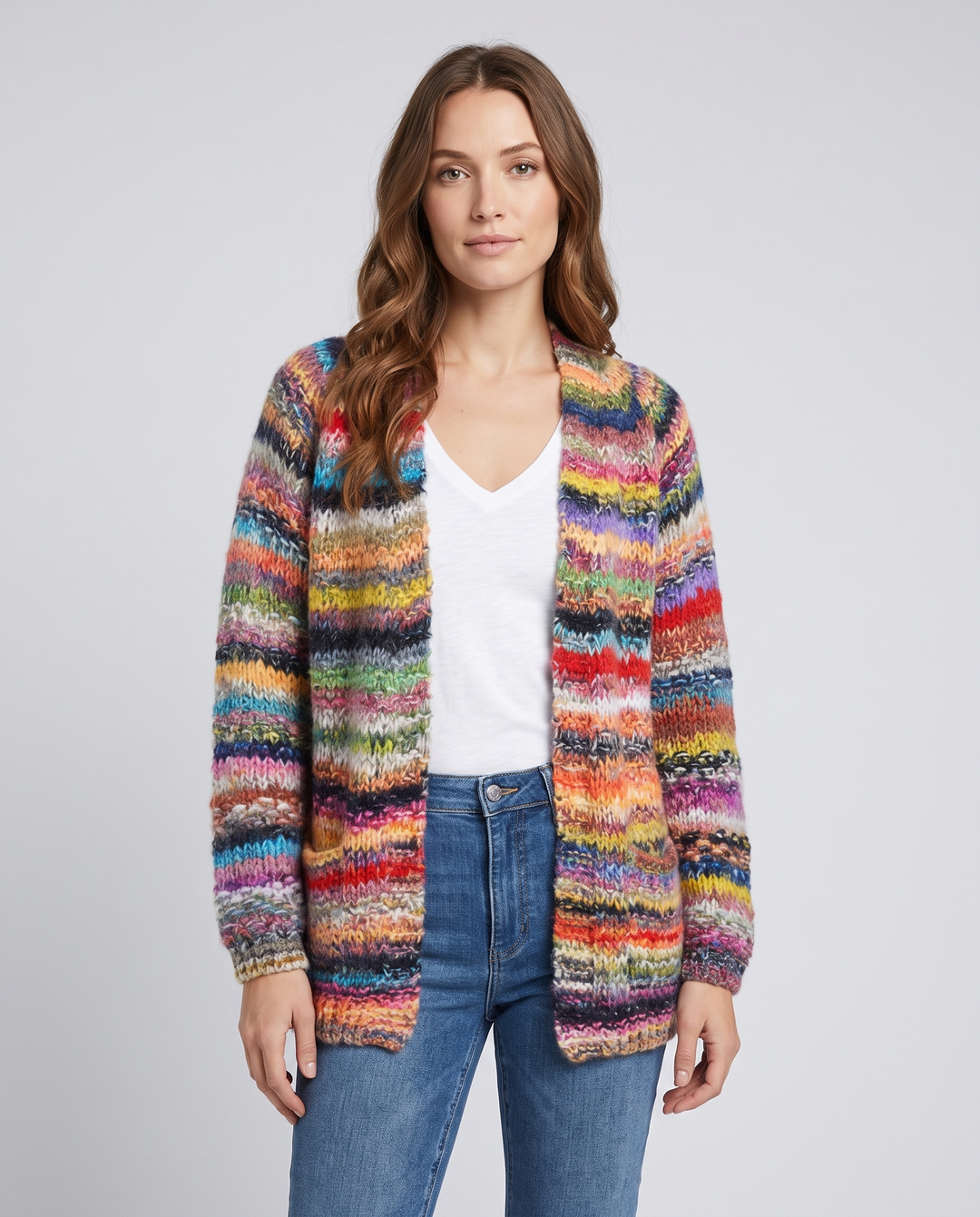 Primrose | Women's Button-Front Oversized Cardigan for Everyday Wear - front view