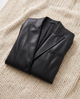 Enid | Women’s Blazer with Notched Lapel and Front Fastening - Black