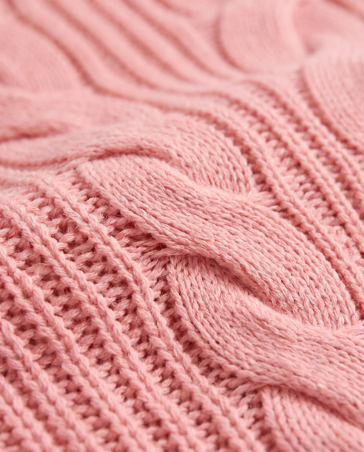 Elaina | Women’s Oversized Sweater with Long Sleeves and Ribbed Cuffs - fabric detail