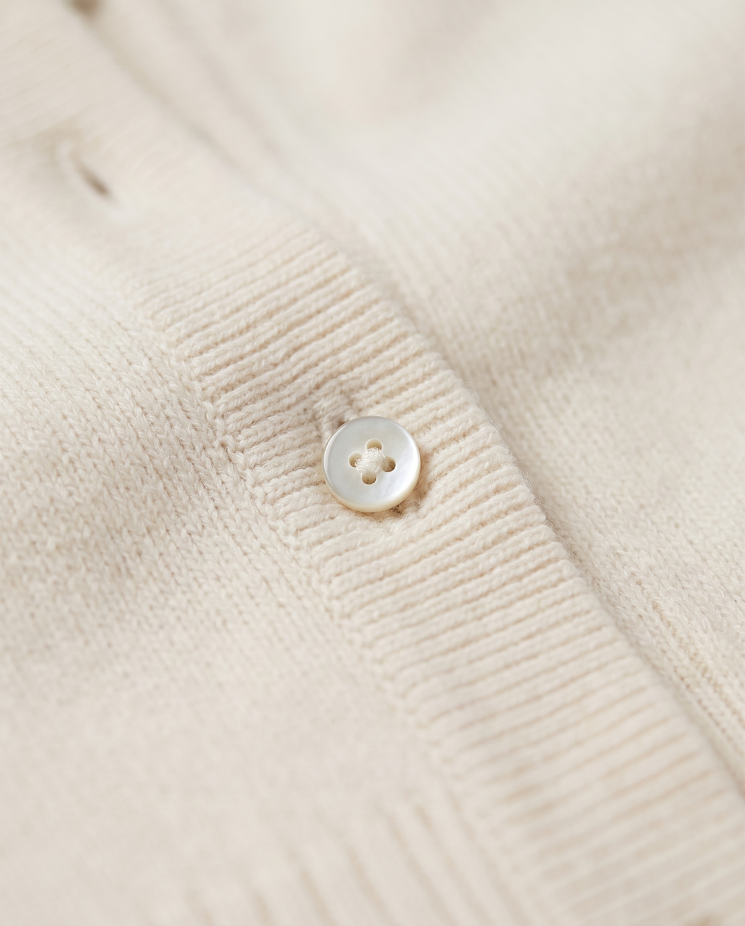 Ernesta | Women’s Knitted Cardigan with Round Neckline and Button-Front Design - fabric detail