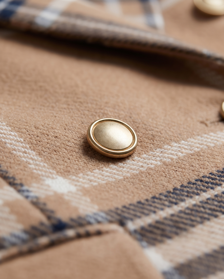 Erlinda | Women’s Blazer with Lapels and Textured Surface - fabric detail