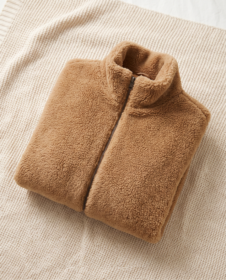Rosabel | Women's Zip-Front Jacket for Everyday Wear - Camel