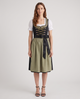 Franziska | Women's Midi Dirndl Dress with Contrast Apron