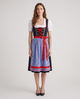 Liesl | Women's Cotton Dirndl Dress with Checked Apron