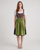 Hedwig | Women's Floral Dirndl Dress with Green Apron