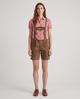 Theresa | Women's Embroidered Suede-Look Lederhosen Shorts