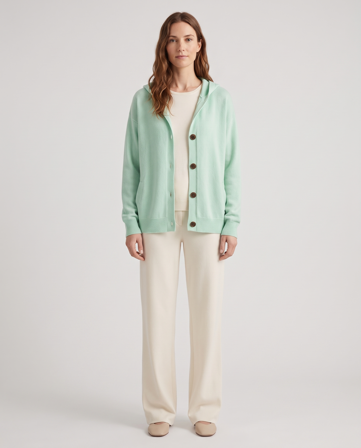 Pippa | Women's Button-Up Hooded Cardigan