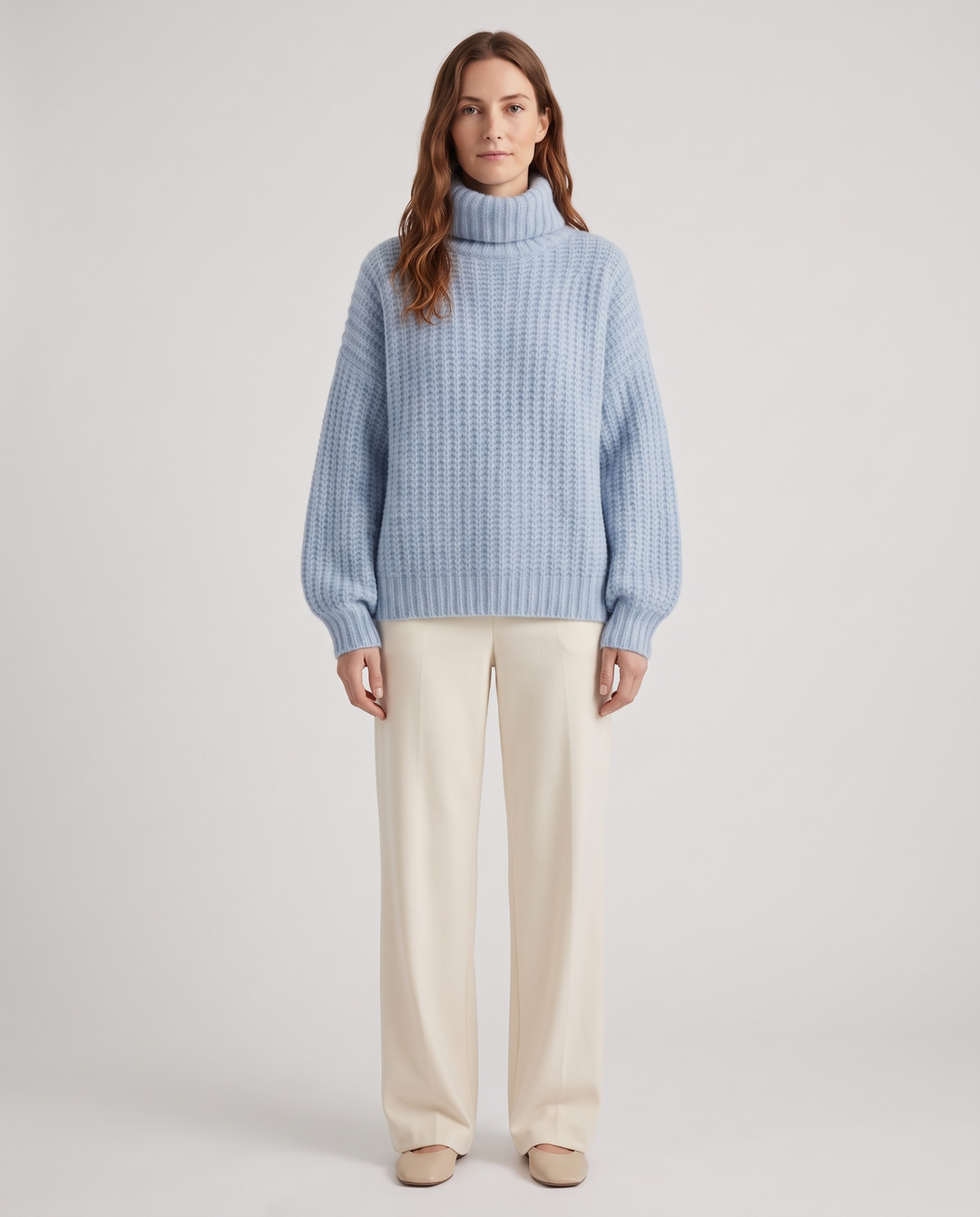 Saoirse | Women's Turtleneck Oversized Roll-Neck Jumper for Everyday Wear