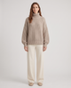 Edna | Women’s Textured Turtleneck Jumper with Long Sleeves