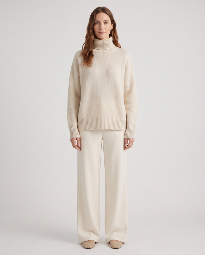 Dora | Roll Neck Cashmere Sweater for Women