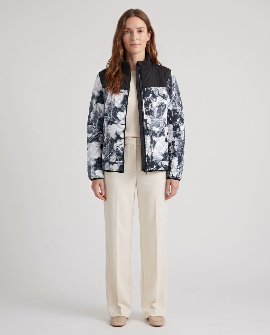 Idony | Women's Tie-Dye Puffer Jacket for Cold Weather