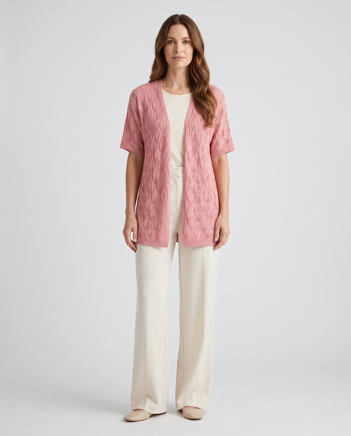 Arabella | Women's Ribbed Longline Cardigan for Everyday Wear