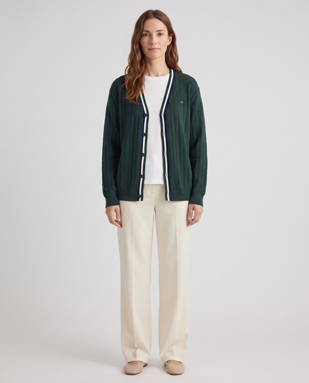 Sylvie | Women's V-Neck Button-Front Cardigan for Cold Weather