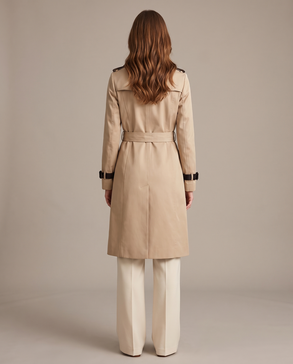Trench Coat for women - Clemence, back view