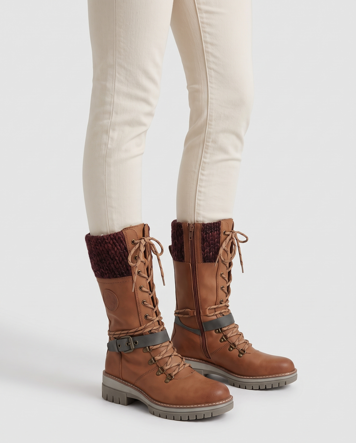 Dilan | Women's Knee High Lace-Up Winter Boots