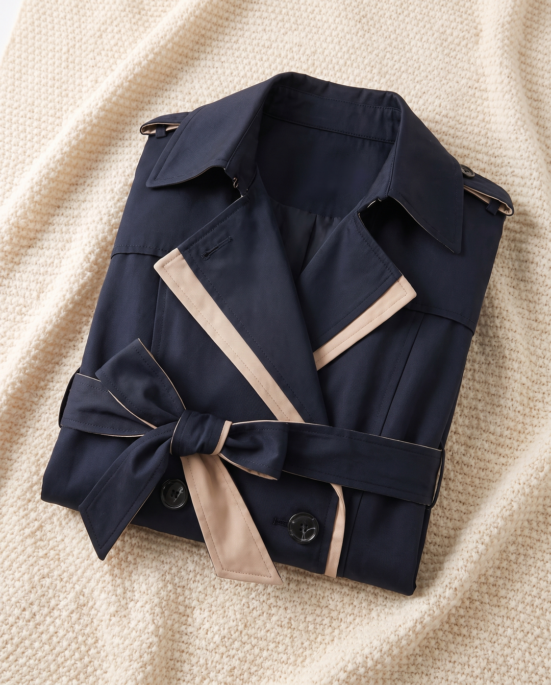 Trench Coat for women - Clemence in black