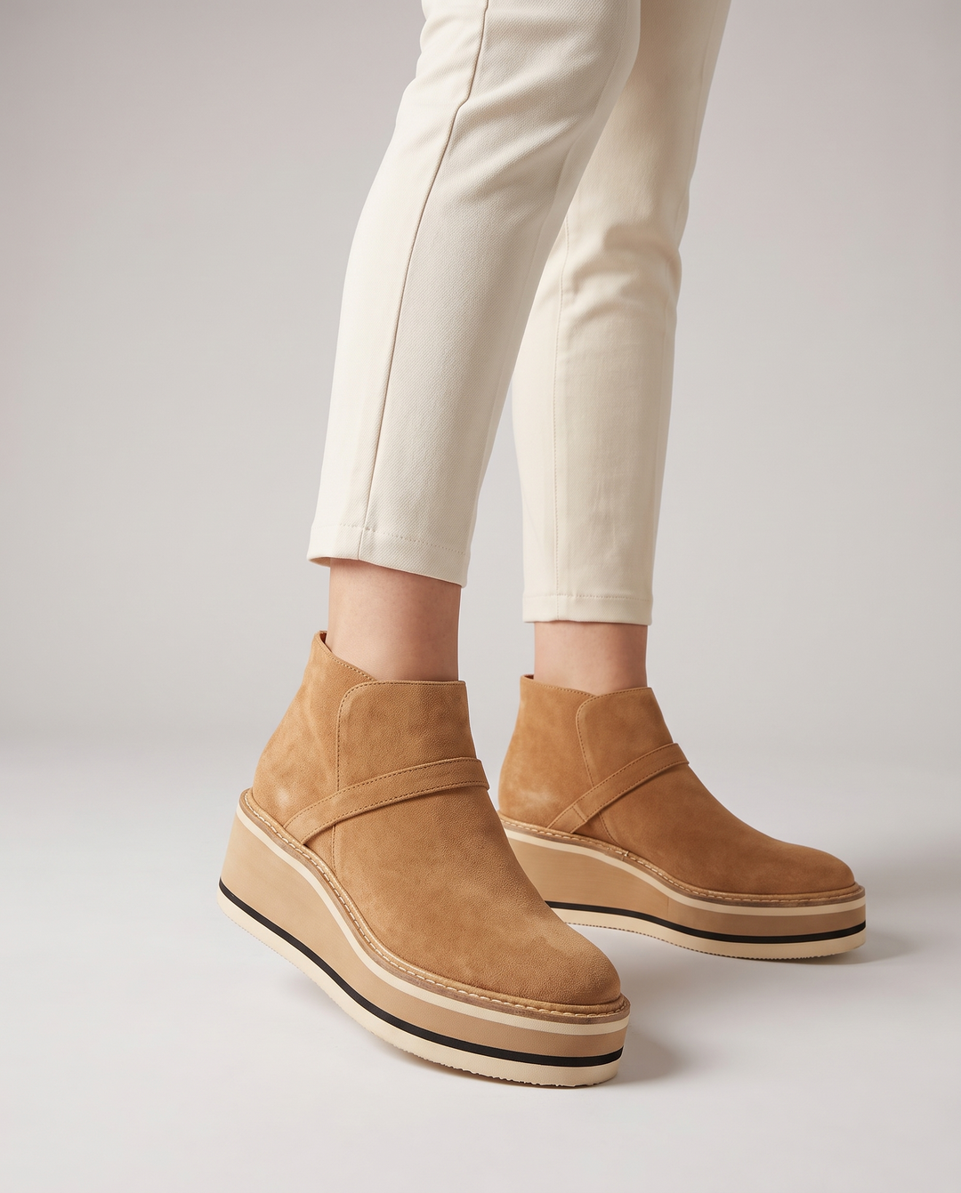 Gunilla | Women's Platform Ankle Boots with Chunky Sole