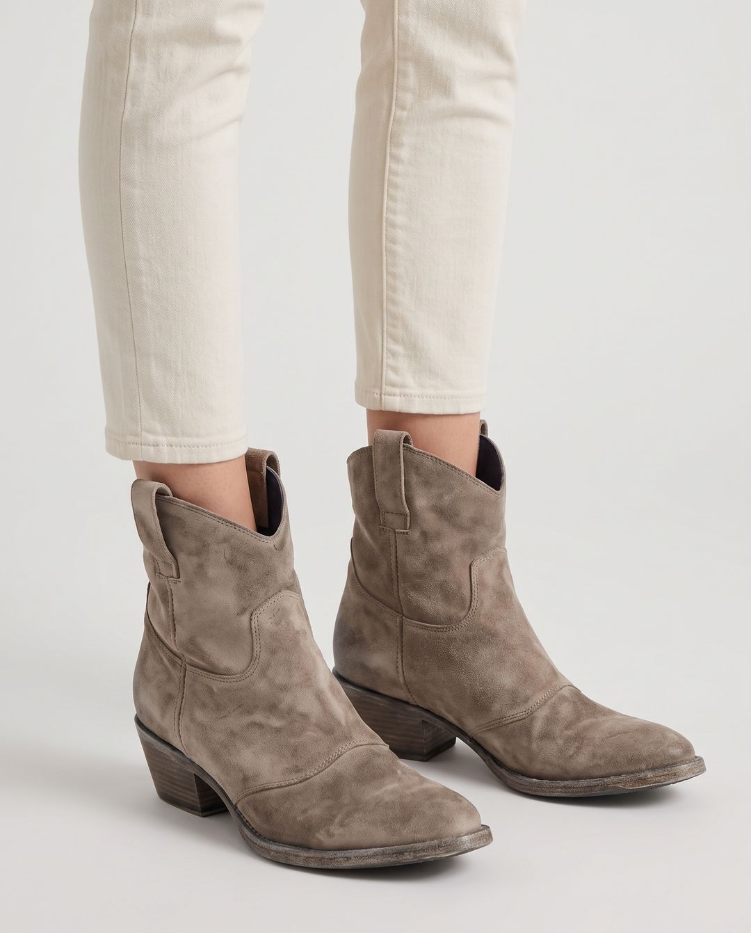 Hanne | Women's Block Heel Cowboy Ankle Boots