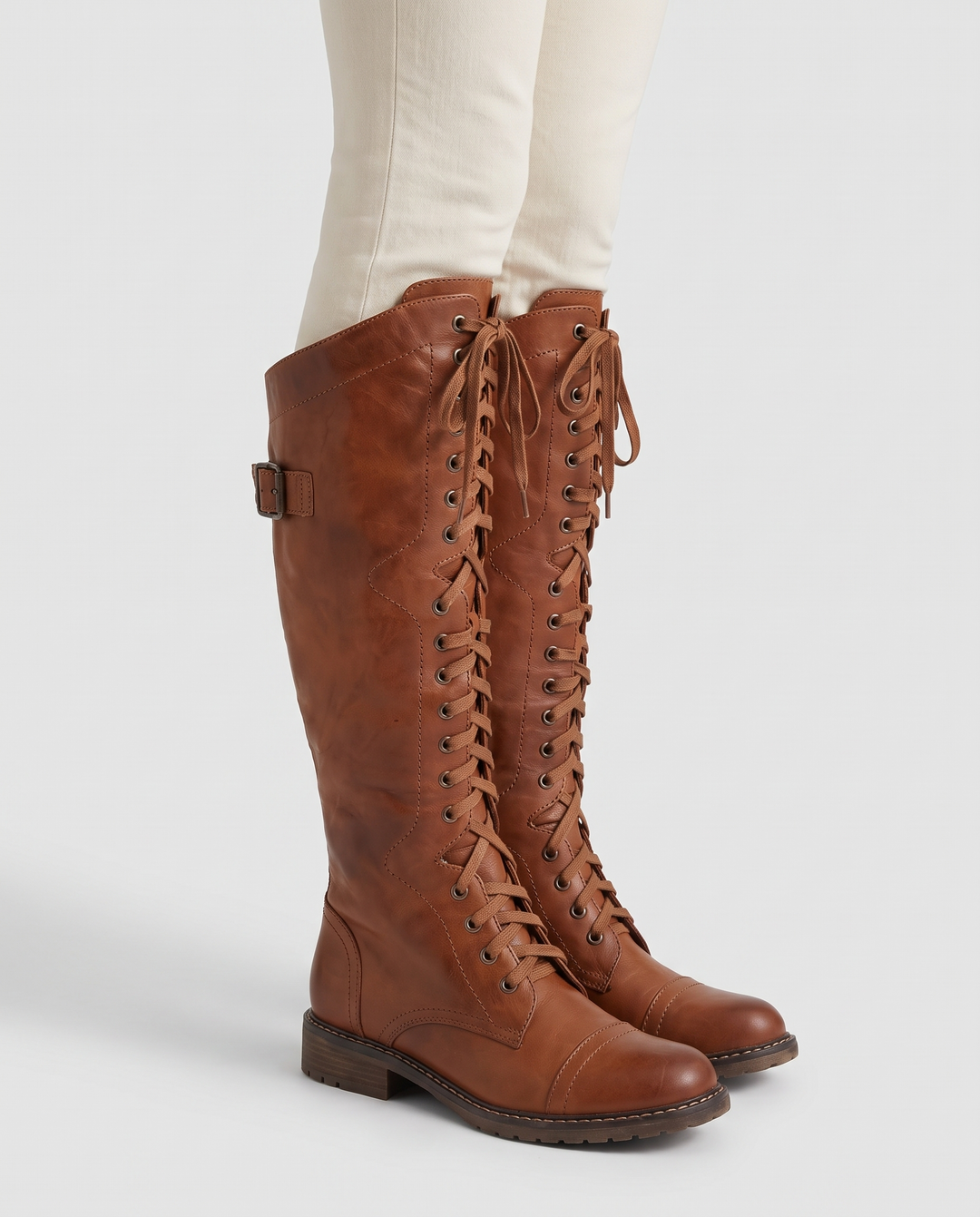 Cynara | Women's Tall Lace-Up Riding Boots