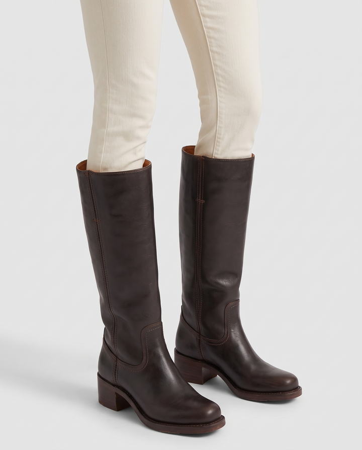 Eirlys | Women's Block Heel Knee High Boots