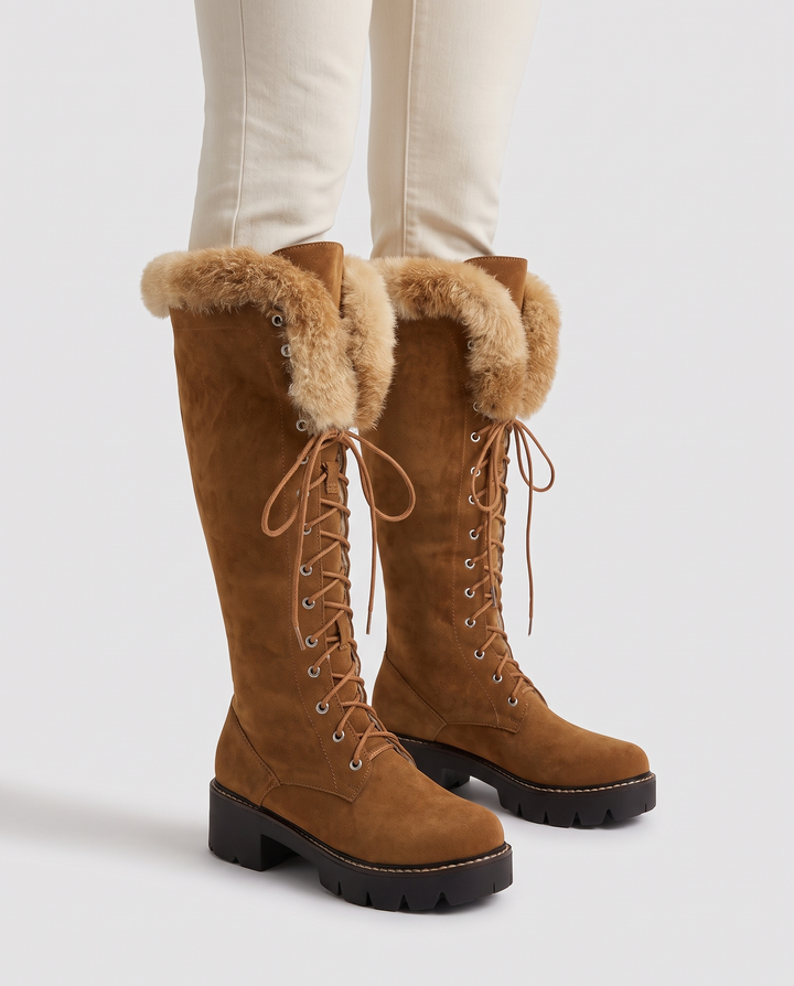Ulrike | Women's Lace-Up Platform Winter Boots