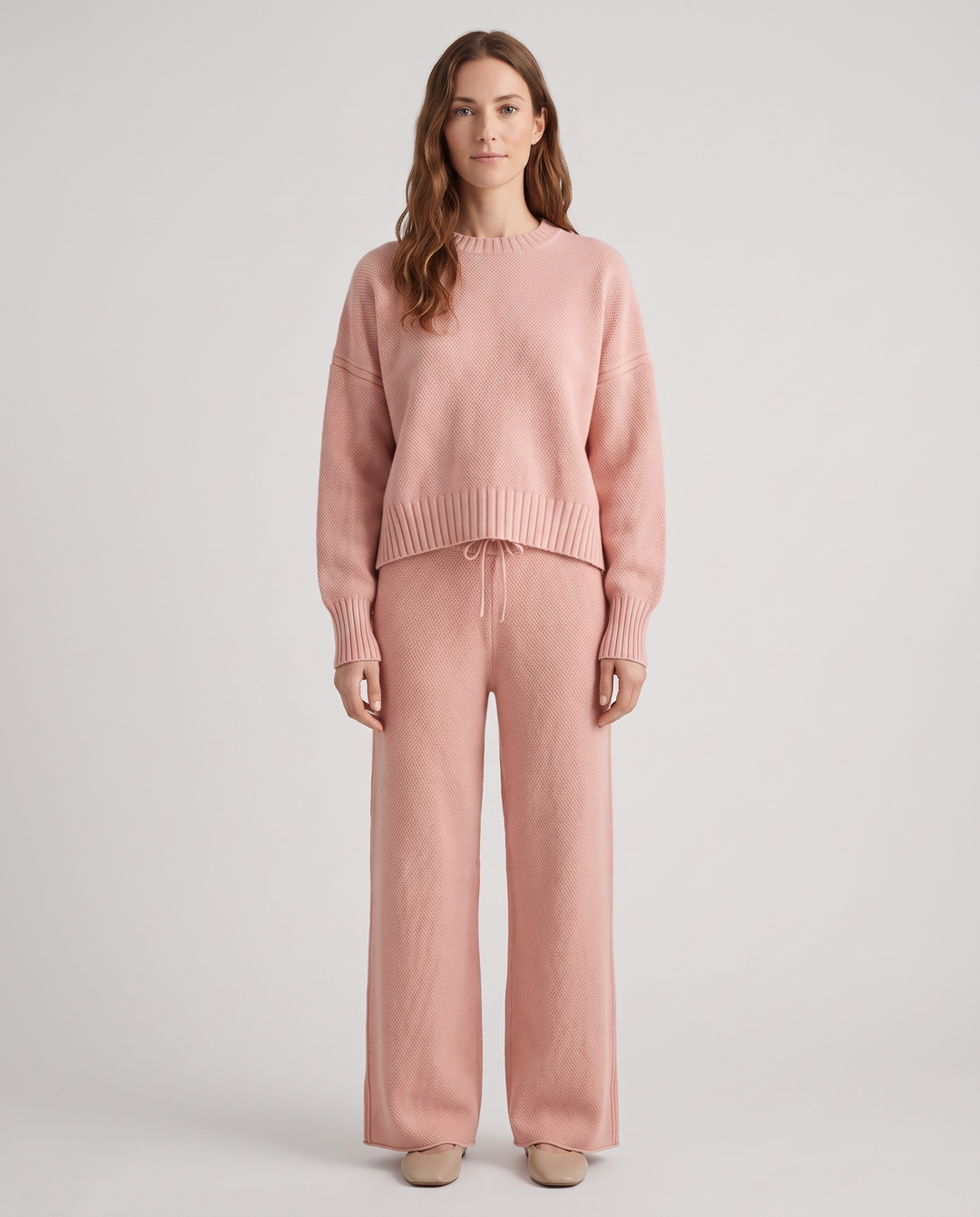 Felicienne | Women's Knit Sweater & Wide-Leg Trouser Set