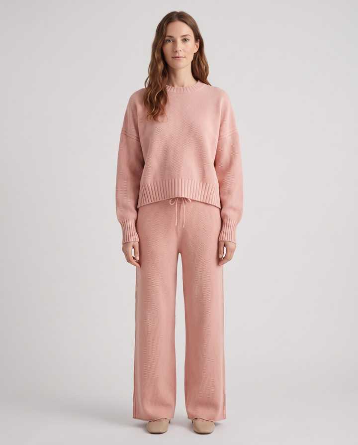 Felicienne | Women's Knit Sweater & Wide-Leg Trouser Set