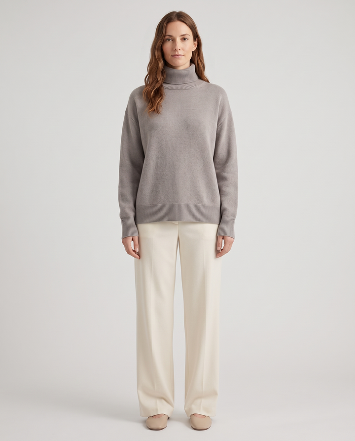 Rosanne | Women's Wool-Blend Turtleneck Sweater