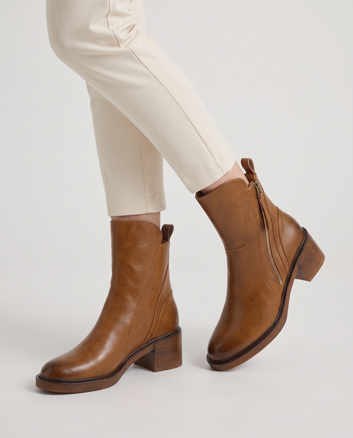 Bernardine | Women's Classic British‑Style Leather Boots