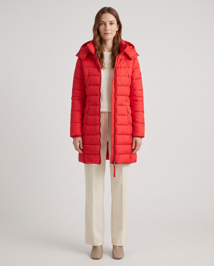 Colombine | Women's Puffer Quilted Slim Mid-Length Jacket