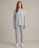 Harriette | Women's Refined Two-Piece Slit Sweatshirt & Pants Set