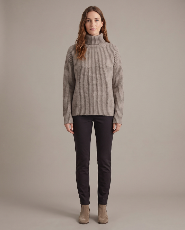 Hedwige | Women's Thick Ribbed Turtleneck Sweater