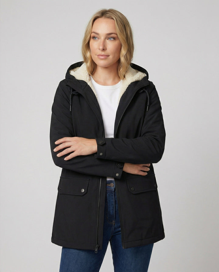 Hyacinthe | Women's Hooded Sherpa-Lined Parka Jacket