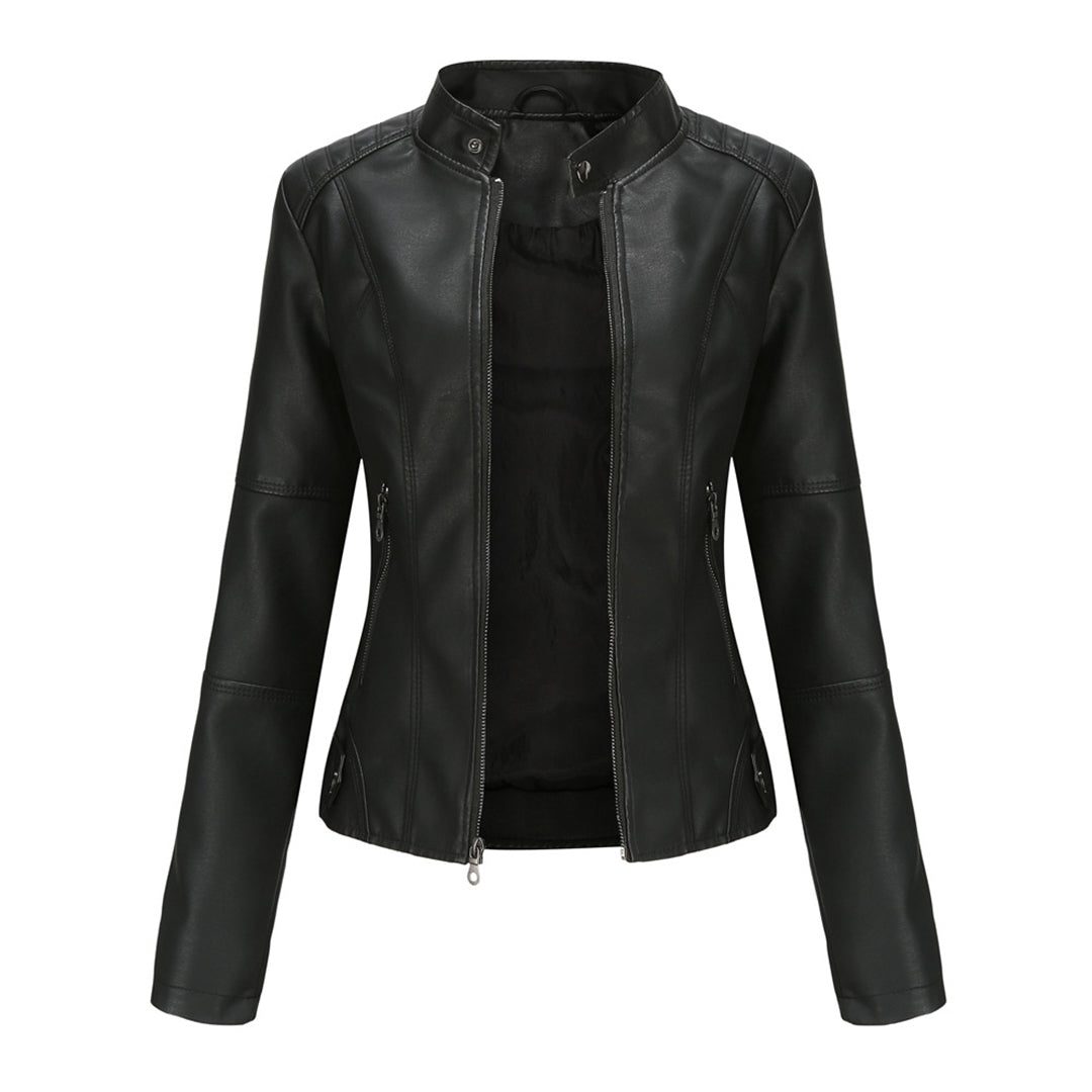 Ilana | Women's Leather-Look Zip-Up Jacket