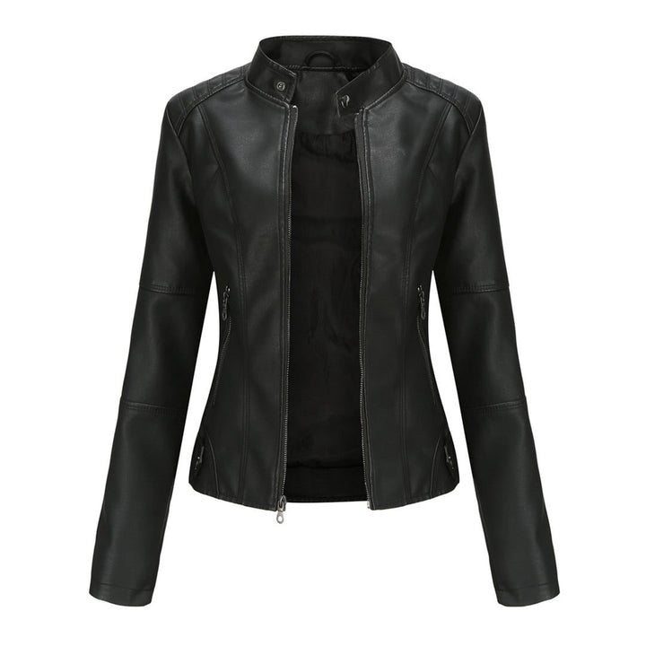 Ilana | Women's Leather-Look Zip-Up Jacket