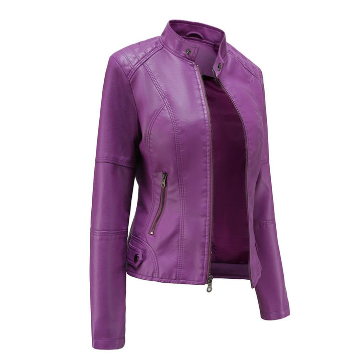Ilana | Women's Leather-Look Zip-Up Jacket