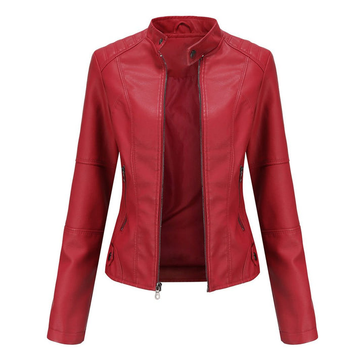 Ilana | Women's Leather-Look Zip-Up Jacket