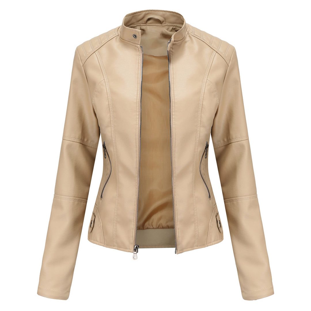 Ilana | Women's Leather-Look Zip-Up Jacket