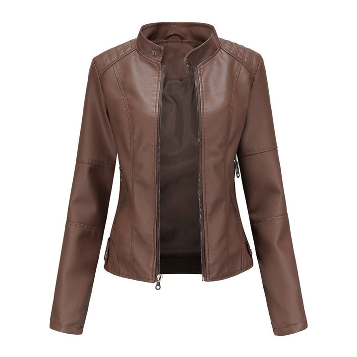 Ilana | Women's Leather-Look Zip-Up Jacket