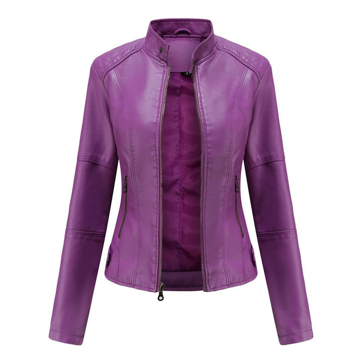 Ilana | Women's Leather-Look Zip-Up Jacket