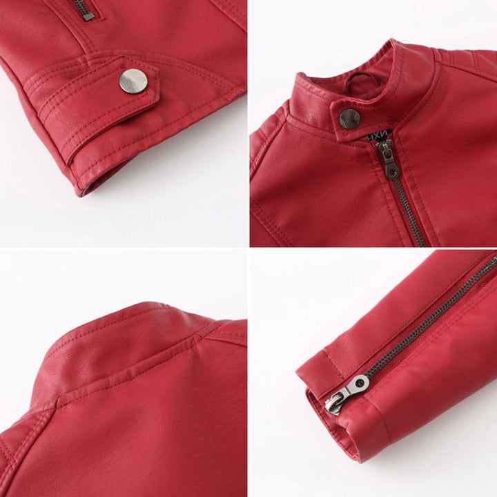 Ilana | Women's Leather-Look Zip-Up Jacket