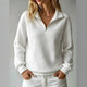 Vesna | Women's Waffle Knit Half-Zip Sweater