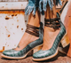Delyth | Women's Block Heel Ankle Boots with Buckle Straps